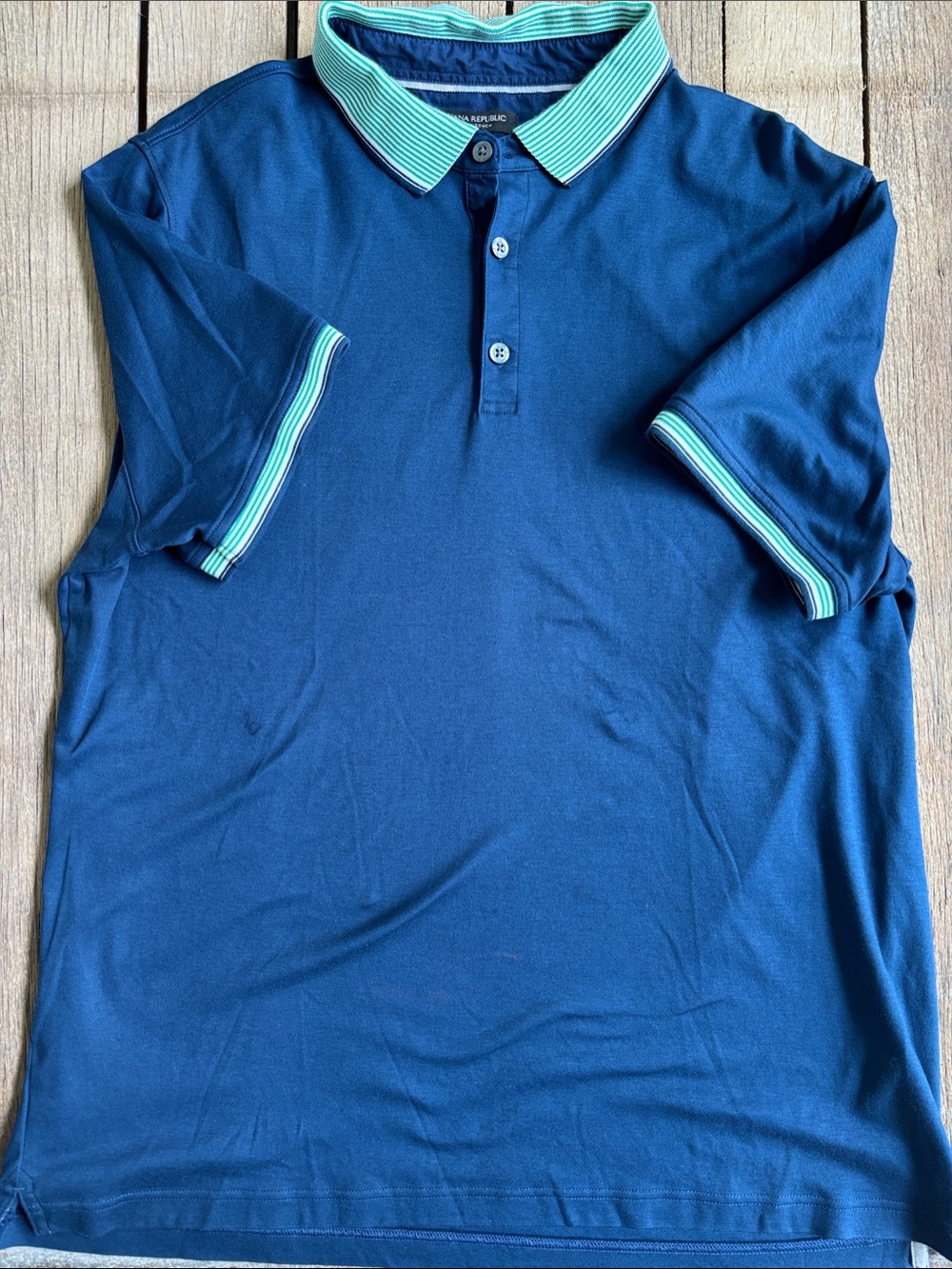 Banana Republic Men's Navy Blue XL Luxury Touch Polo Shirt